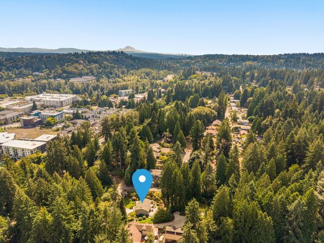 Aerial, the property marked
