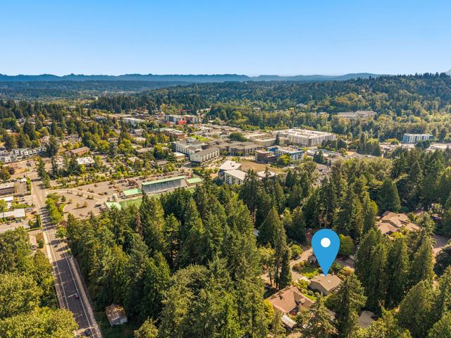 Aerial, the property marked